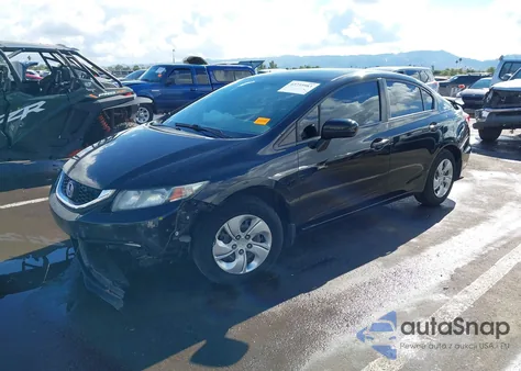2014 Honda Civic Lx из США, поврежденный, VIN 19XFB2F56EE268147